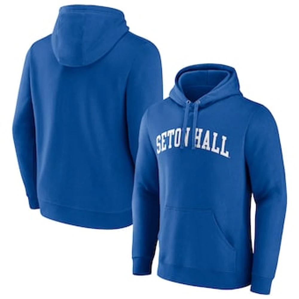 Men's Blue Seton Hall Pirates Basic Arch Pullover Hoodie