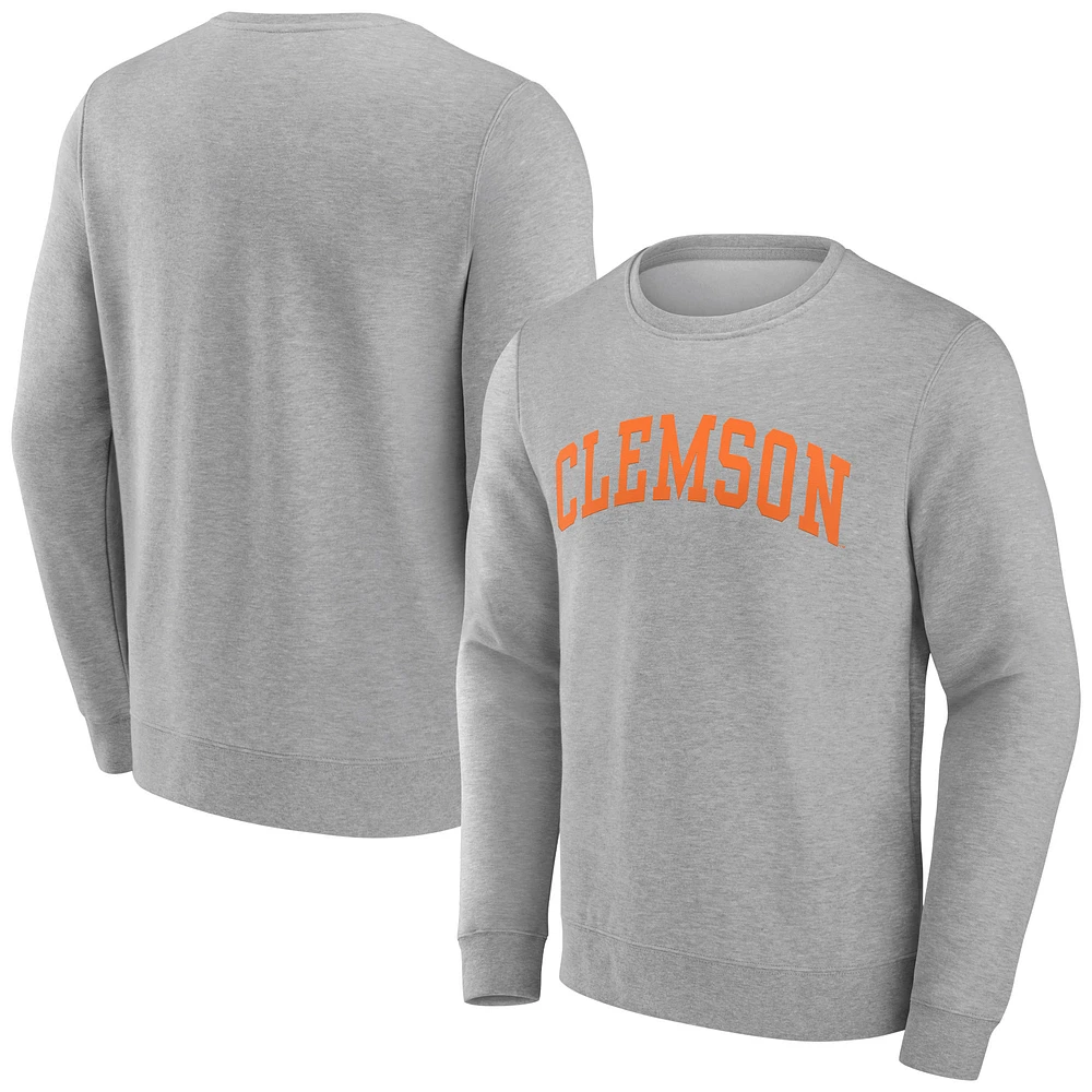 Men's Gray Clemson Tigers Basic Arch Sweatshirt
