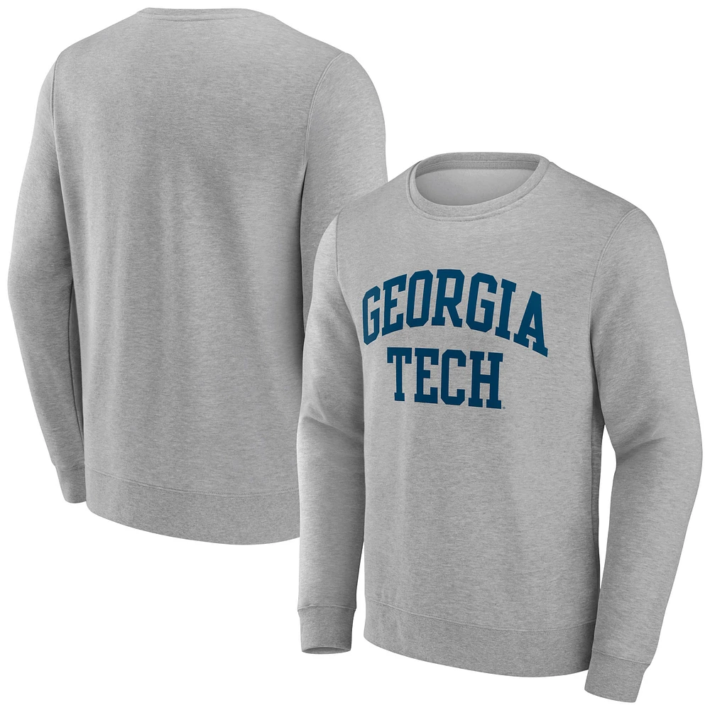 Men's Gray Georgia Tech Basic Arch Sweatshirt