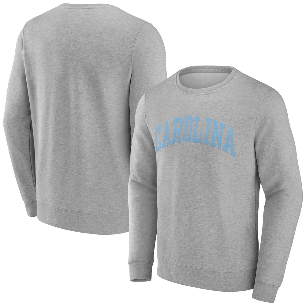 Men's Gray North Carolina Tar Heels Basic Arch Sweatshirt