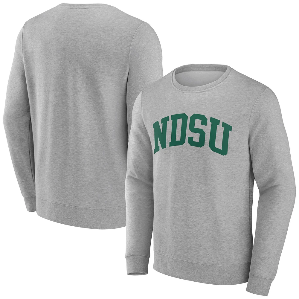 Men's Gray NDSU Bison Basic Arch Sweatshirt
