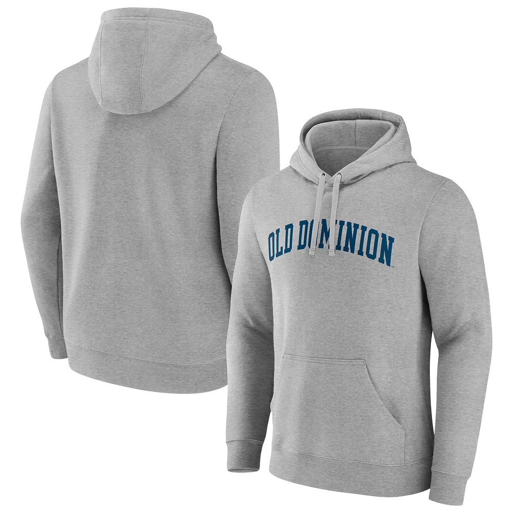 Men's Gray Old Dominion Monarchs Basic Arch Pullover Hoodie