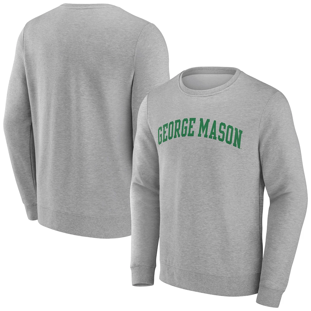 Men's Gray George Mason Patriots Basic Arch Sweatshirt