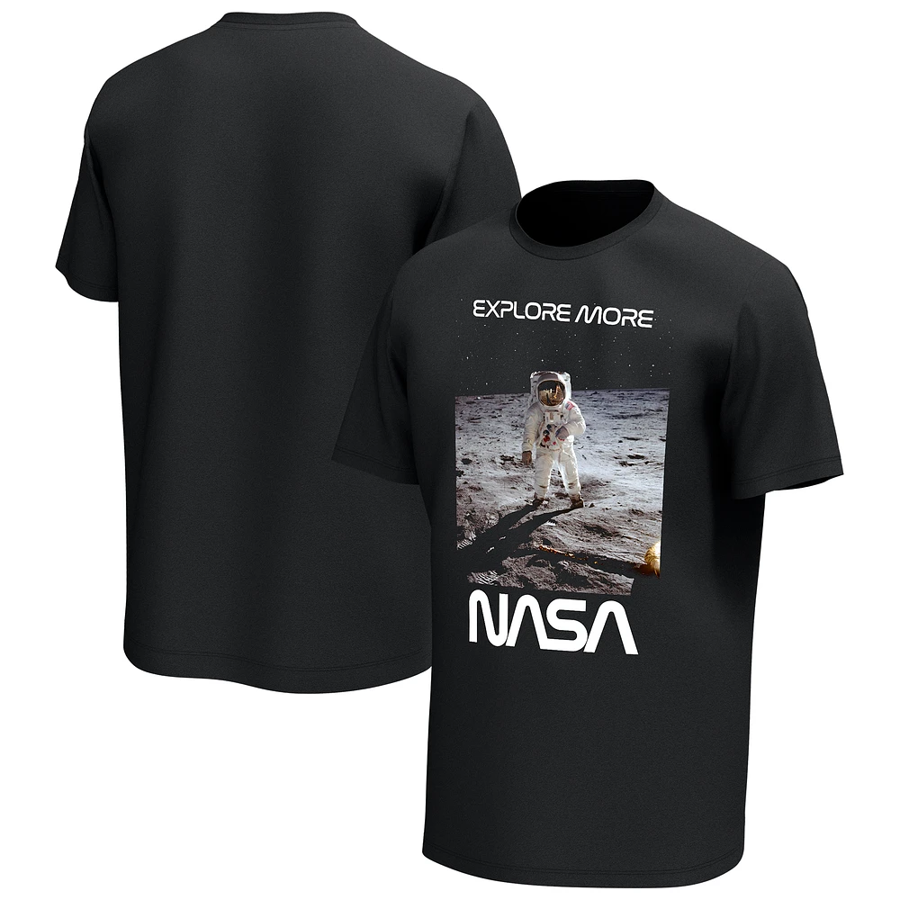 Men's Black NASA Moon Landing T-Shirt