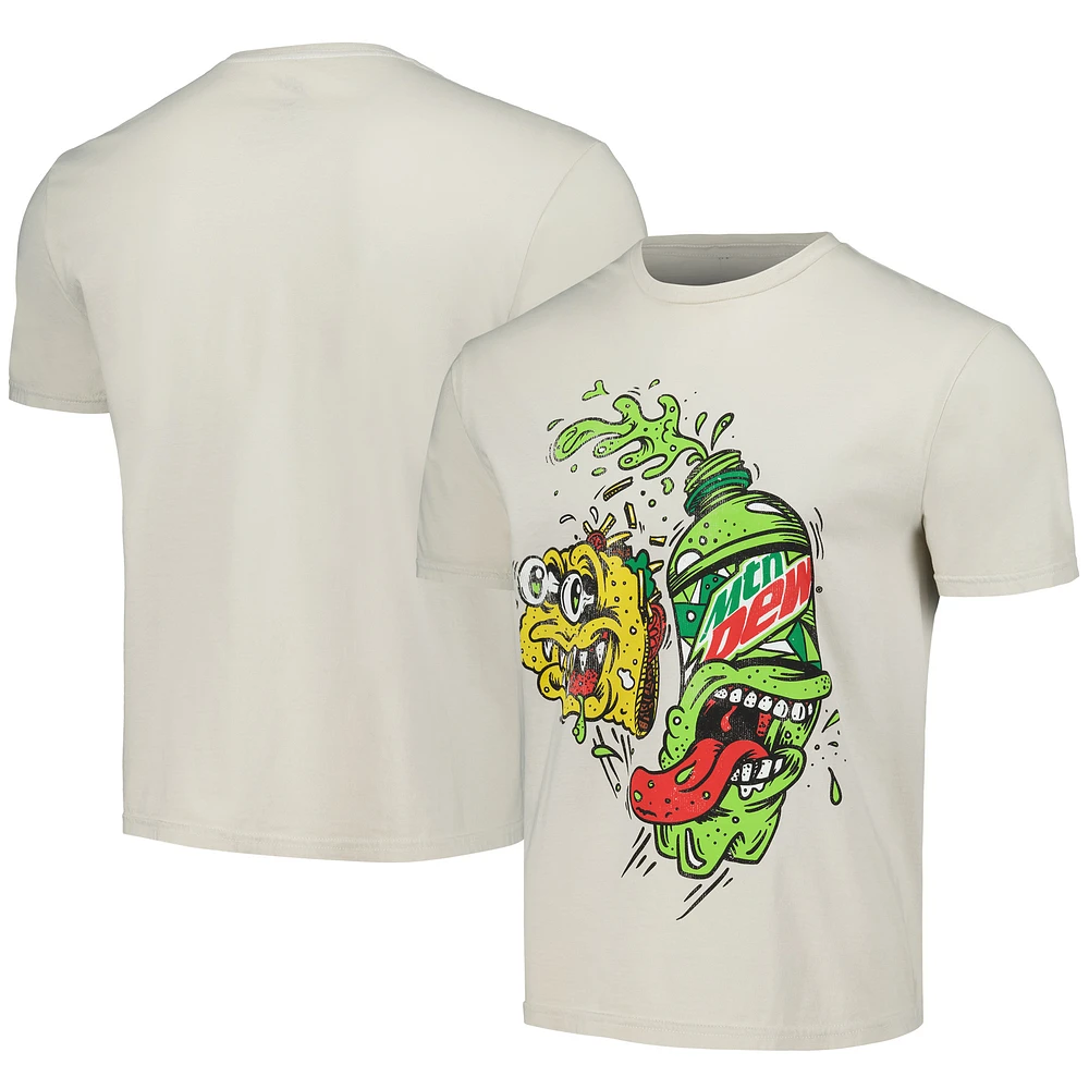 Men's Natural Mountain Dew Taco Graphic T-Shirt