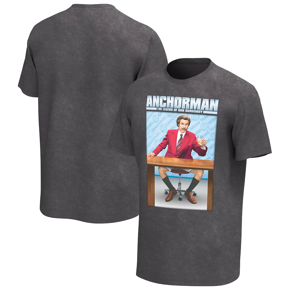 Men's Black Anchorman Legend Washed T-Shirt