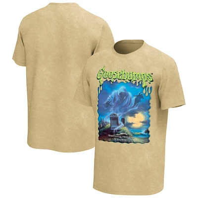 Men's Natural Goosebumps Ghost Beach Washed Graphic T-Shirt