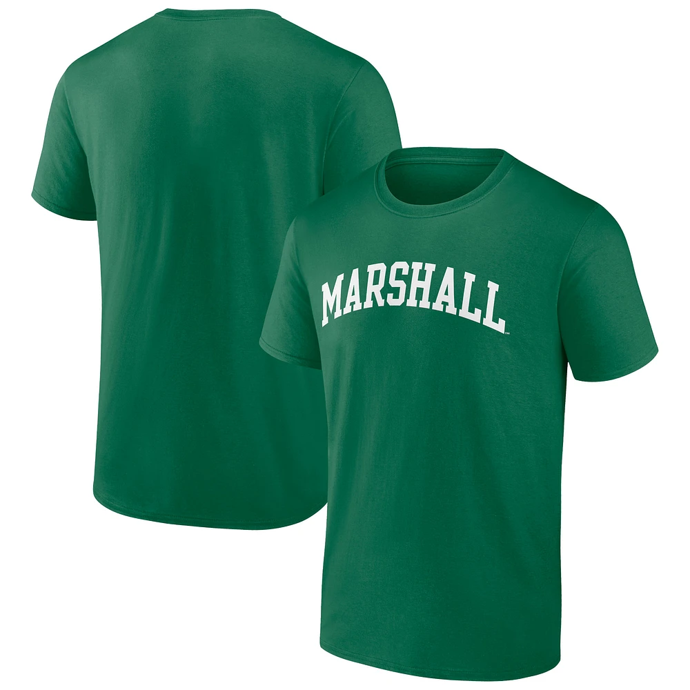 Men's Kelly Green Marshall Thundering Herd Basic Arch T-Shirt
