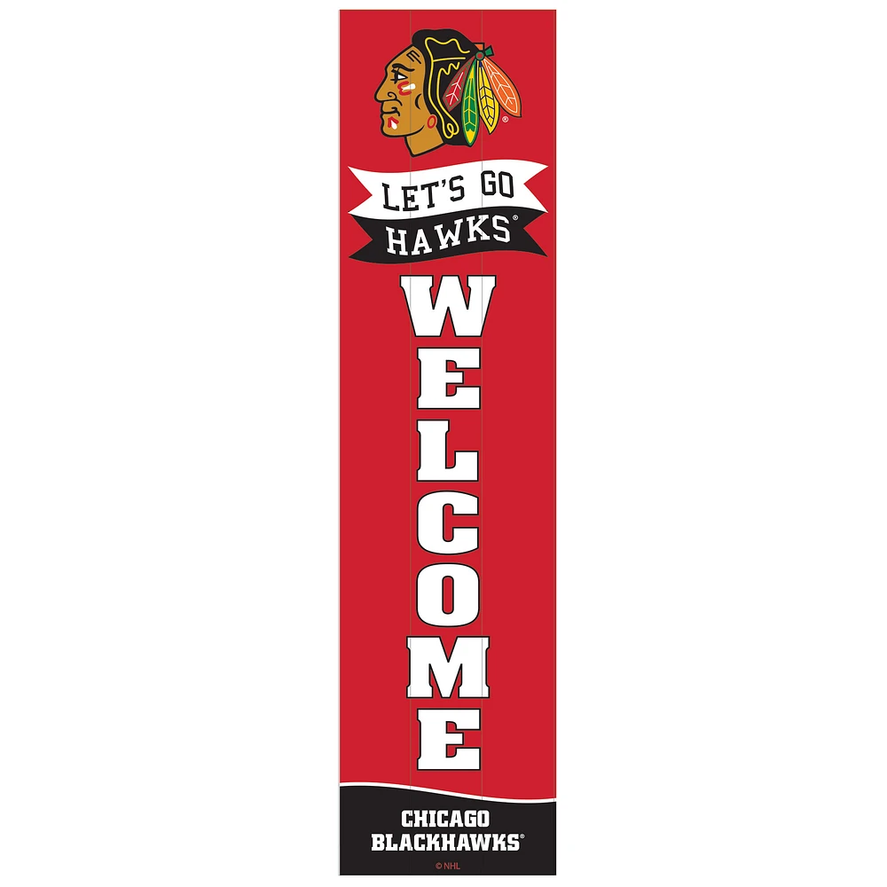 Chicago Blackhawks 47" Leaner Fan Sign