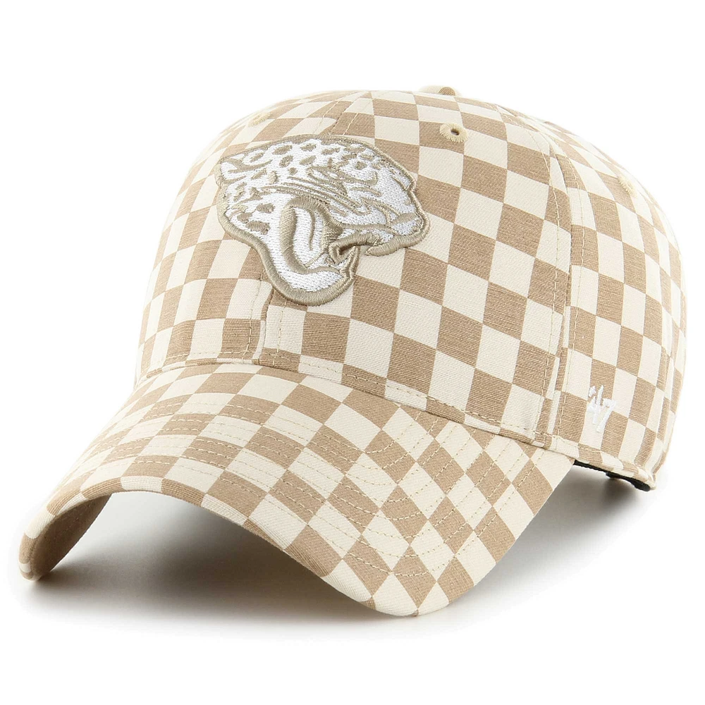 Women's '47 Tan Jacksonville Jaguars Vibe Check Clean Up Adjustable Hat