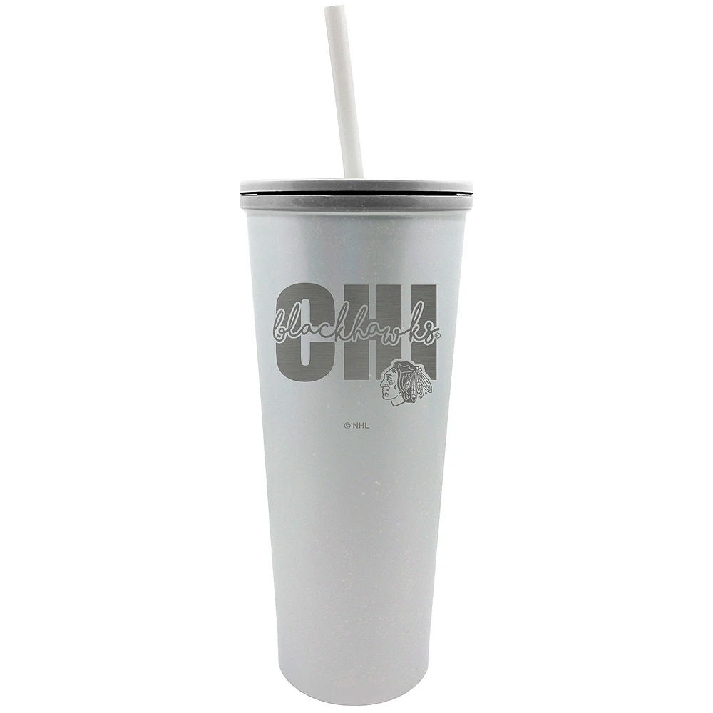 Chicago Blackhawks 24oz. Opal Skinny Tumbler