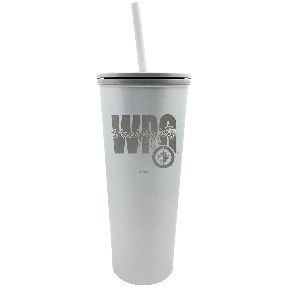 Winnipeg Jets 24oz. Opal Skinny Tumbler
