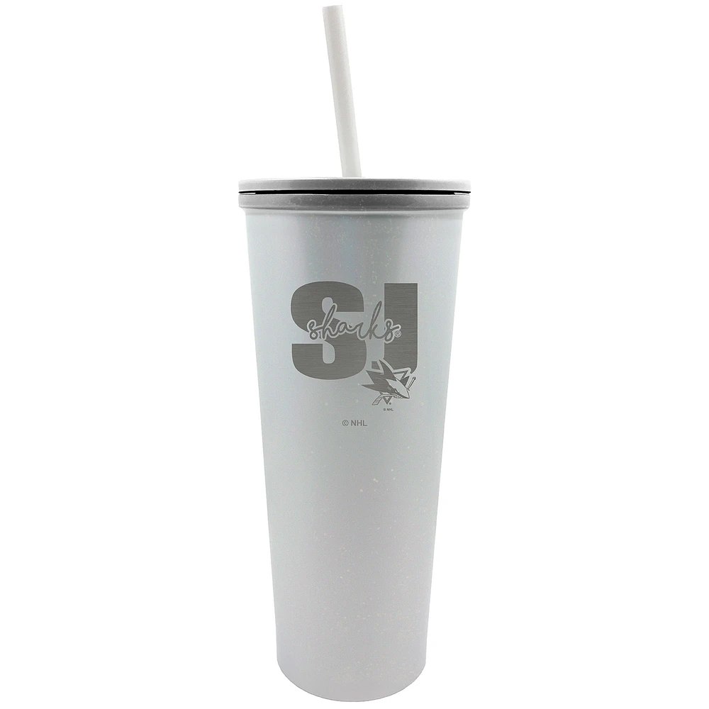 San Jose Sharks 24oz. Opal Skinny Tumbler