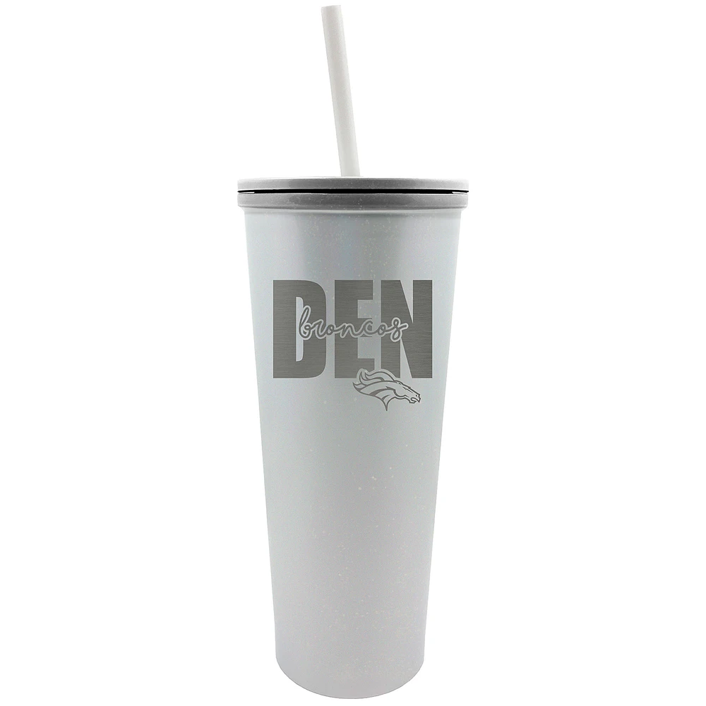 Denver Broncos 24oz. Opal Skinny Tumbler