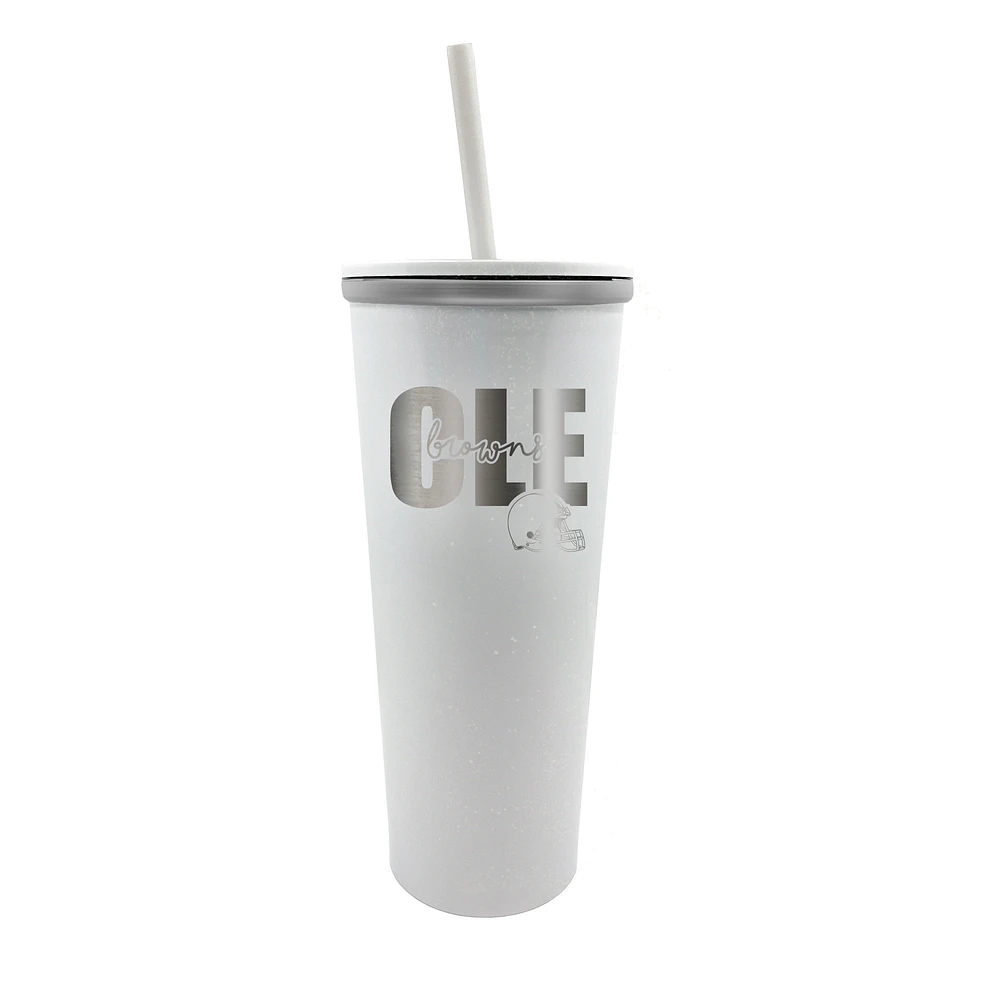 Cleveland Browns 24oz. Opal Skinny Tumbler