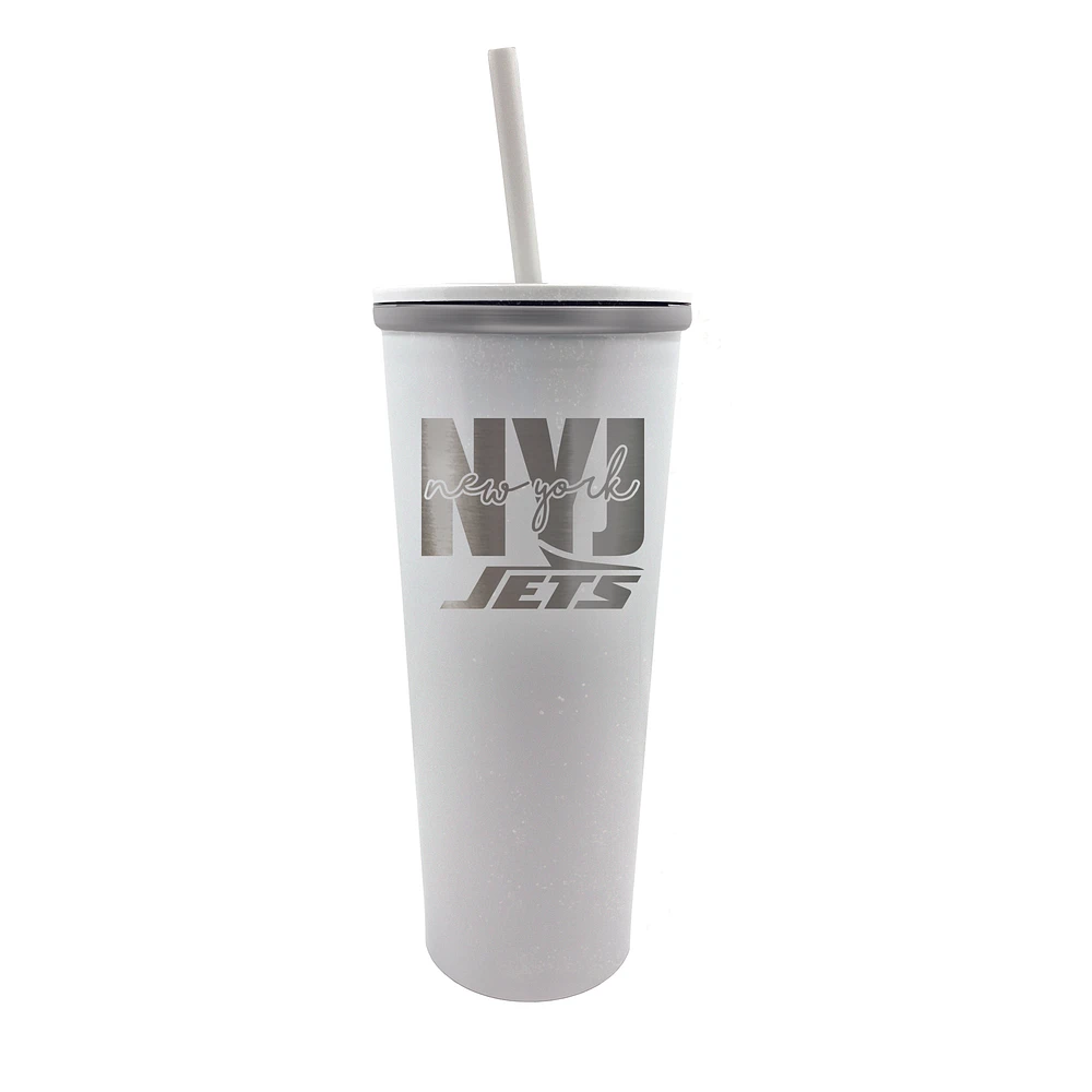 New York Jets 24oz. Opal Skinny Tumbler