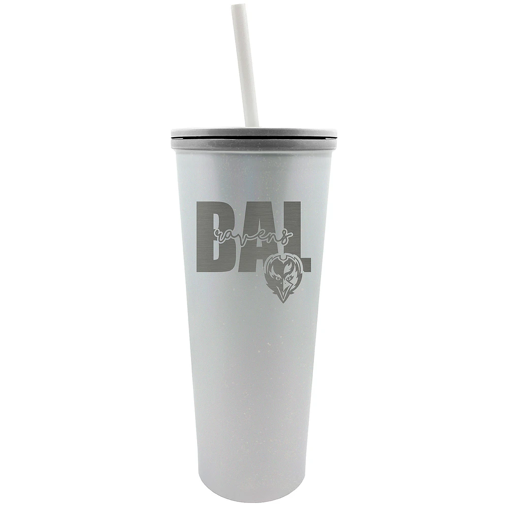 Baltimore Ravens 24oz. Opal Skinny Tumbler