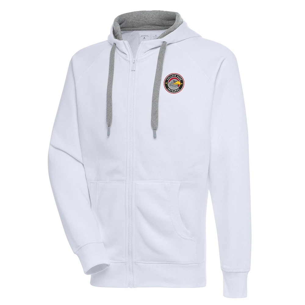 Men's Antigua College Park Skyhawks Victory Full-Zip Hoodie