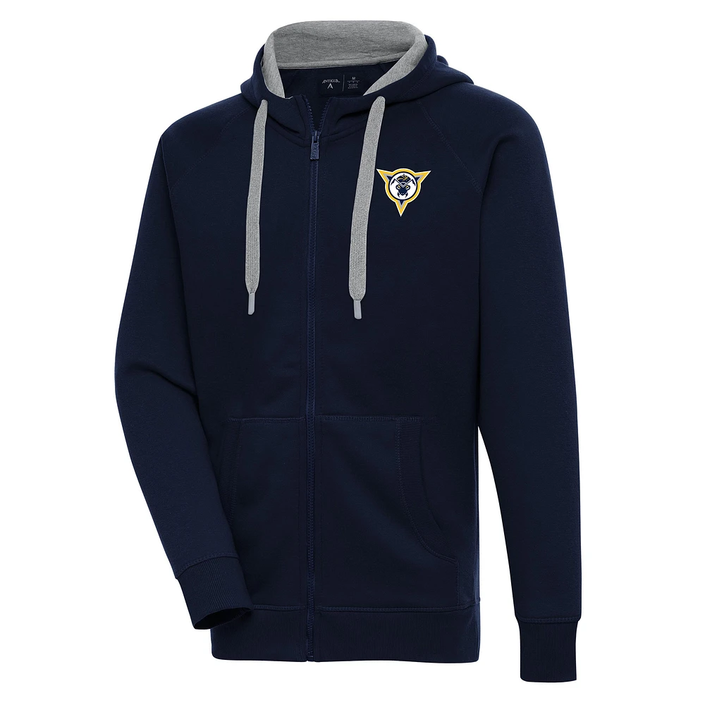 Men's Antigua Navy Fort Wayne Mad Ants Victory Full-Zip Hoodie