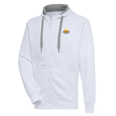 Men's Antigua South Bay Lakers Victory Full-Zip Hoodie