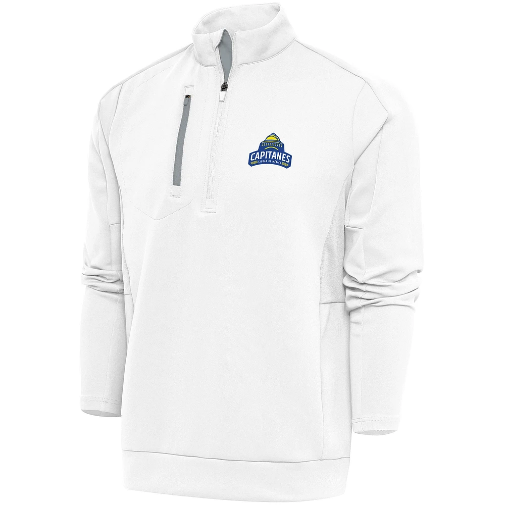 Men's Antigua Capitanes de Ciudad Mexico Generation Quarter-Zip Pullover Top
