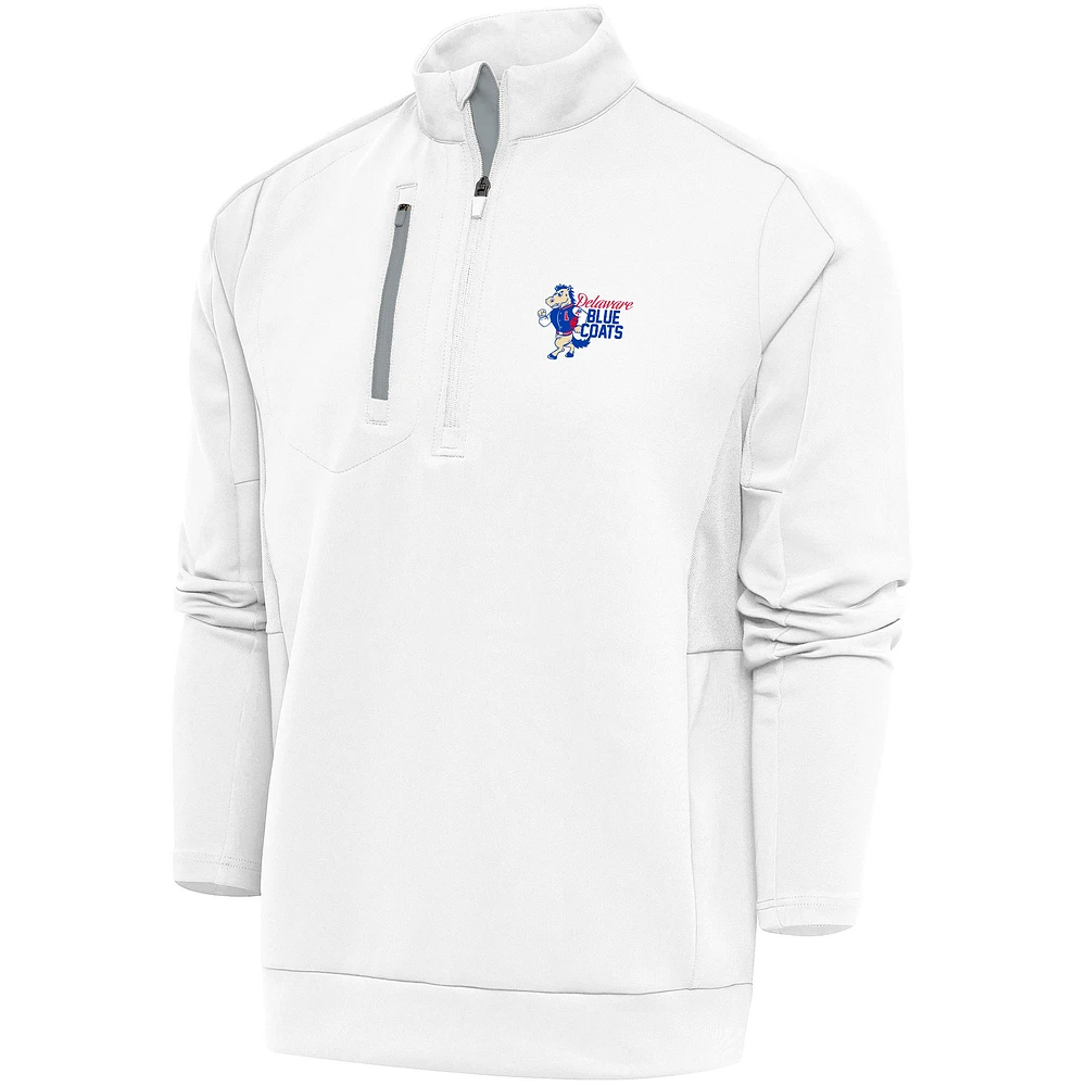 Men's Antigua Delaware Blue Coats Generation Quarter-Zip Pullover Top