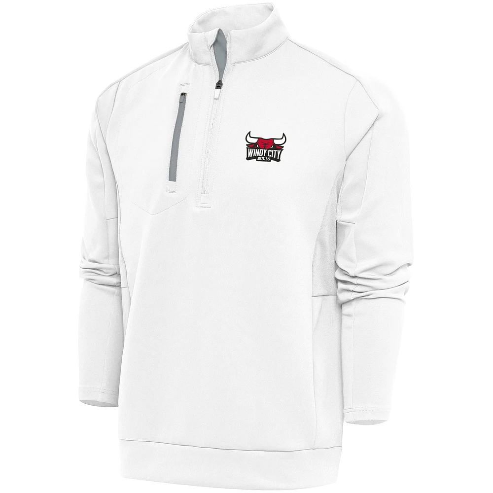 Men's Antigua Windy City Bulls Generation Quarter-Zip Pullover Top
