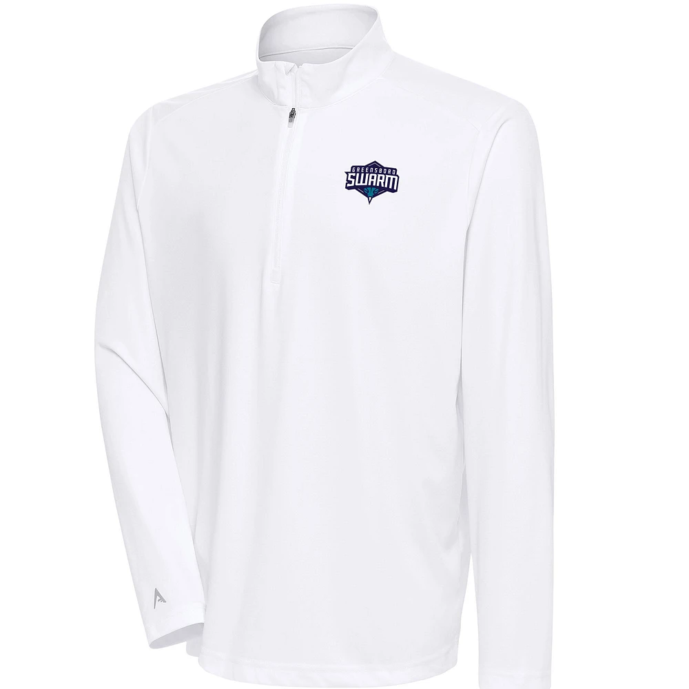 Men's Antigua Greensboro Swarm Tribute Quarter-Zip Pullover Top