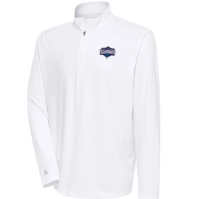 Men's Antigua Greensboro Swarm Tribute Quarter-Zip Pullover Top