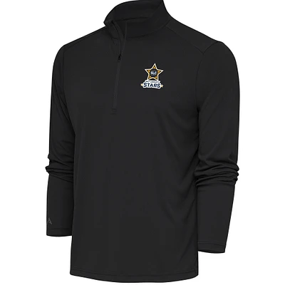 Men's Antigua Charcoal Salt Lake City Stars Tribute Quarter-Zip Pullover Top
