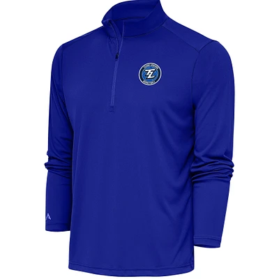Men's Antigua Royal Texas Legends Tribute Quarter-Zip Pullover Top
