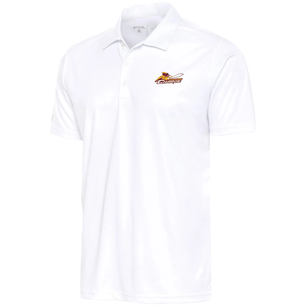 Men's Antigua White Cleveland Charge Big & Tall Tribute Polo