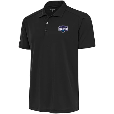 Men's Antigua Charcoal Greensboro Swarm Big & Tall Tribute Polo