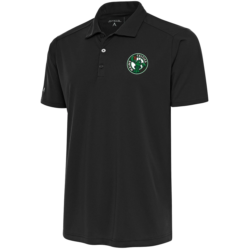Men's Antigua Charcoal Maine Celtics Big & Tall Tribute Polo