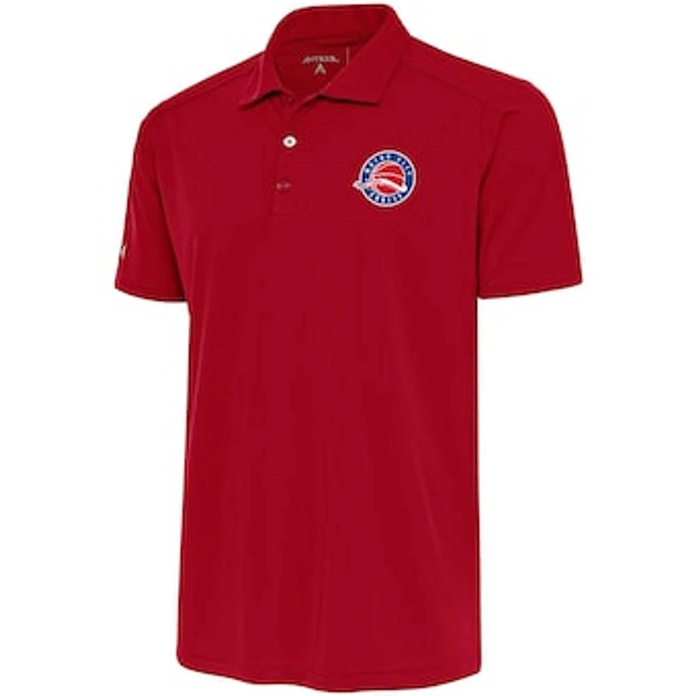 Men's Antigua Red Motor City Cruise Big & Tall Tribute Polo