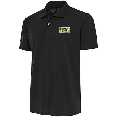 Men's Antigua Charcoal Grand Rapids Gold Tribute Polo
