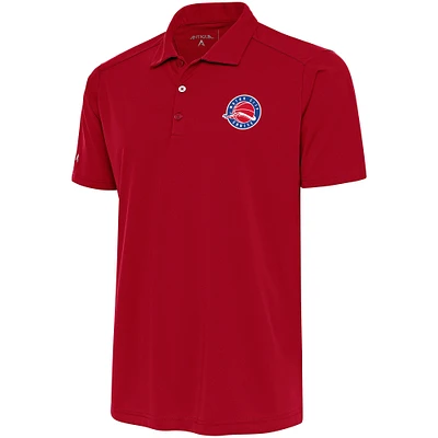 Men's Antigua Red Motor City Cruise Tribute Polo
