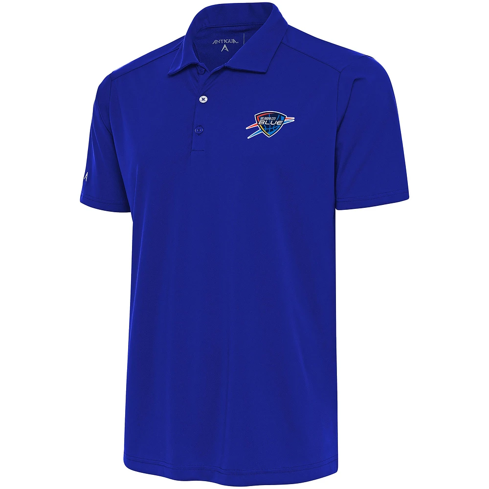 Men's Antigua Blue Oklahoma City Tribute Polo
