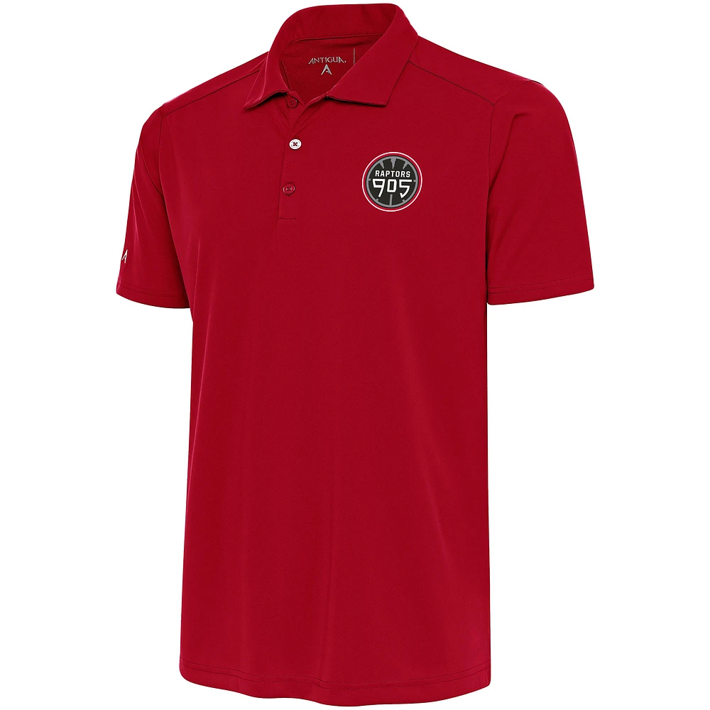 Men's Antigua Red Raptors 905 Tribute Polo
