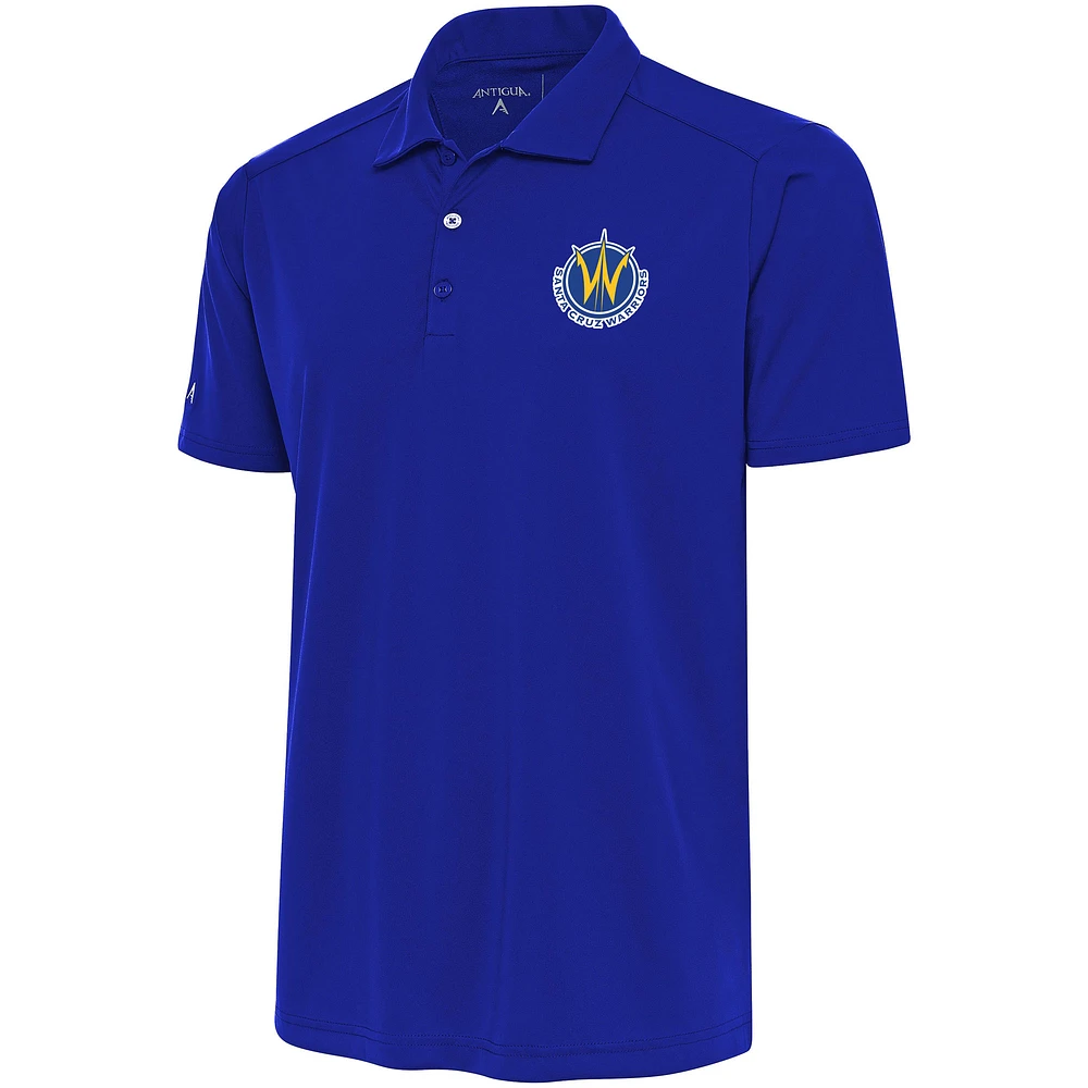 Men's Antigua Royal Santa Cruz Warriors Tribute Polo