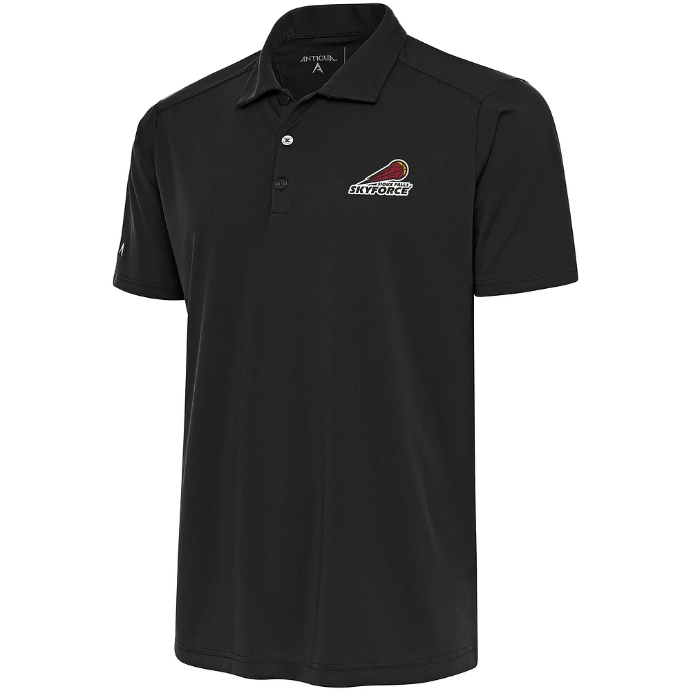 Men's Antigua Charcoal Sioux Falls Skyforce Tribute Polo