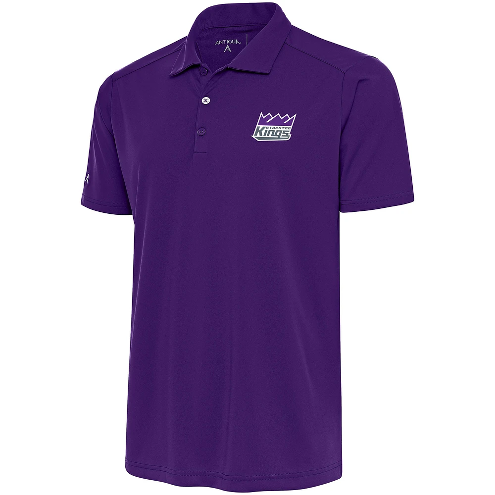 Men's Antigua Purple Stockton Kings Tribute Polo