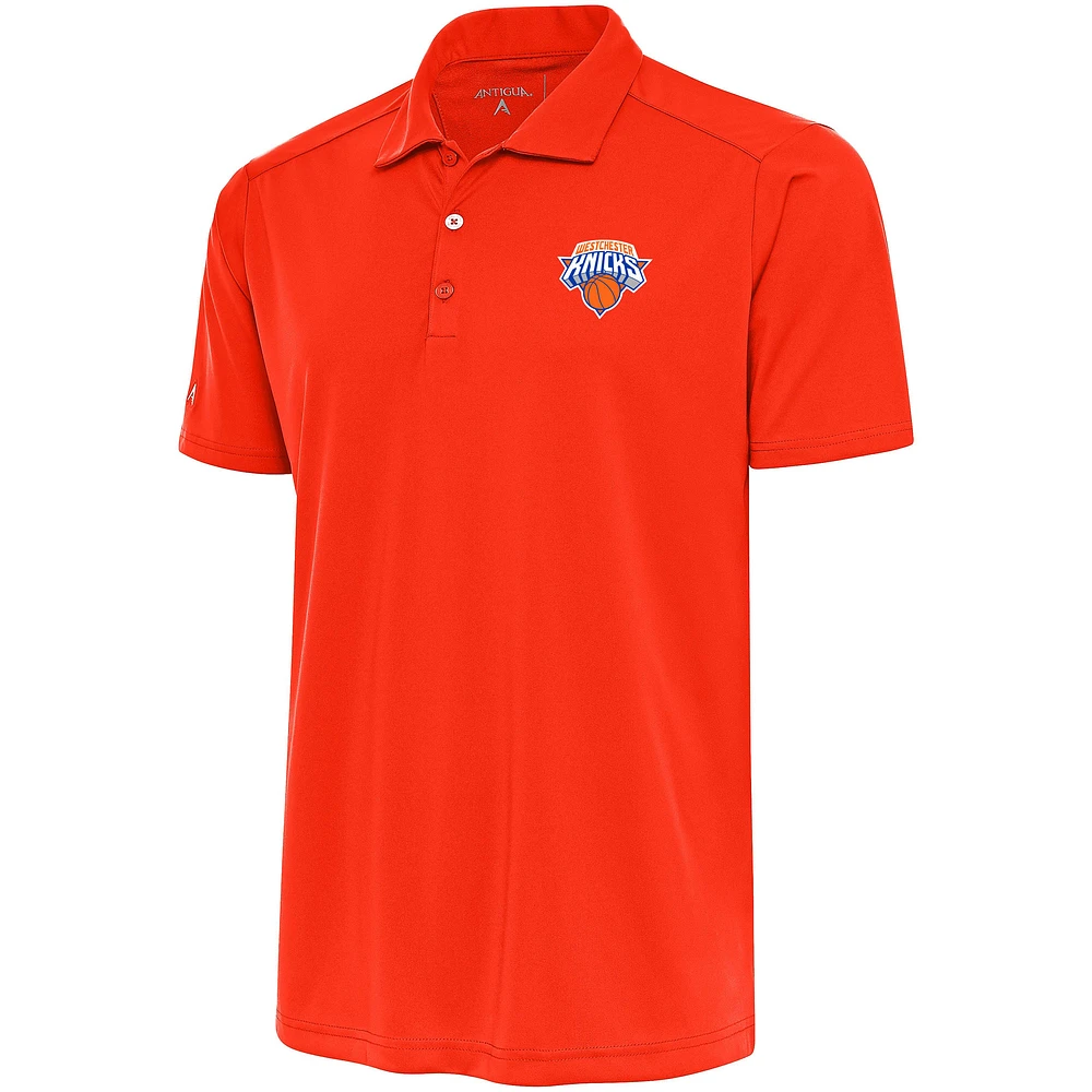 Men's Antigua Orange Westchester Knicks Tribute Polo
