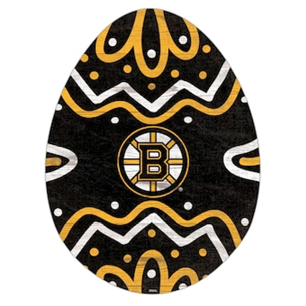 Boston Bruins 12" Easter Egg Cutout Sign