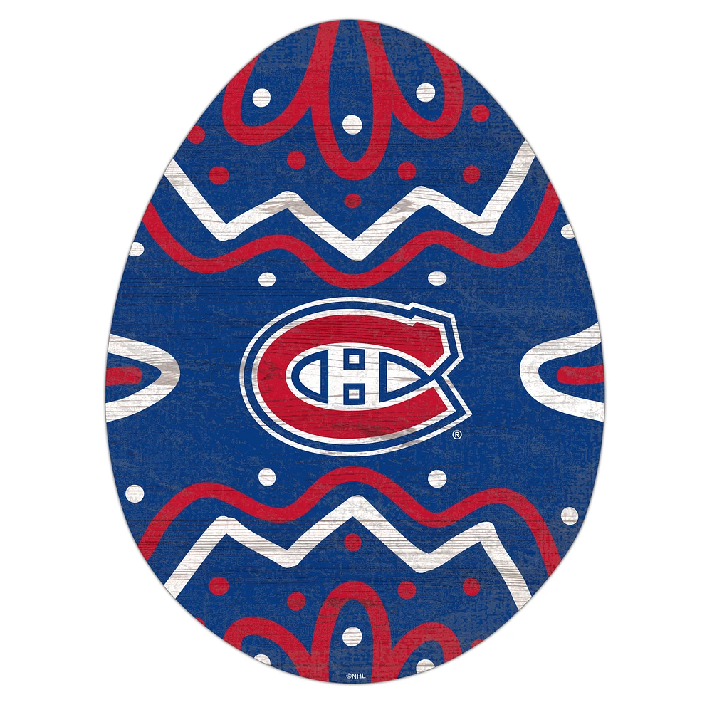 Montreal Canadiens 12" Easter Egg Cutout Sign