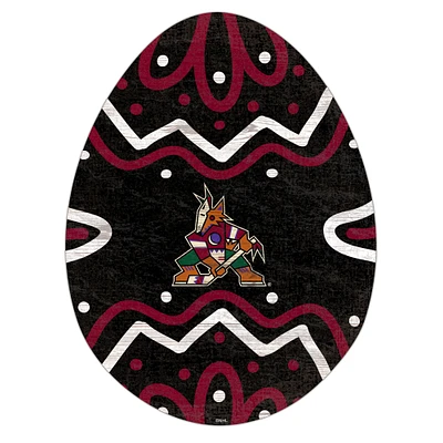 Arizona Coyotes 12" Easter Egg Cutout Sign
