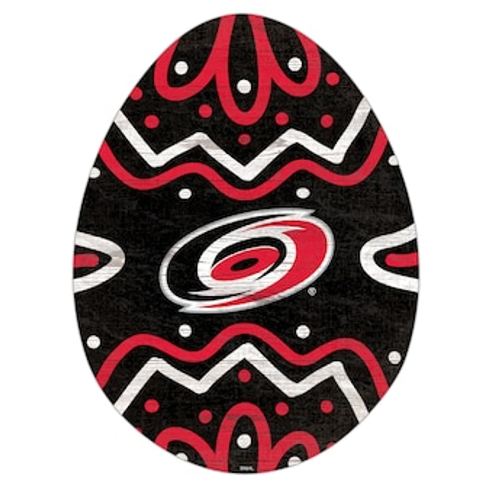Carolina Hurricanes 12" Easter Egg Cutout Sign