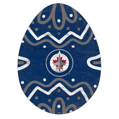 Winnipeg Jets 12" Easter Egg Cutout Sign