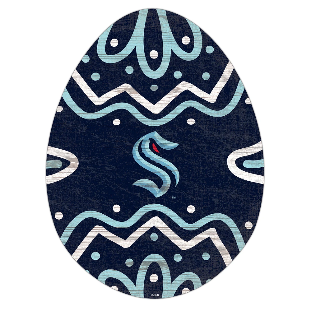 Seattle Kraken 12" Easter Egg Cutout Sign