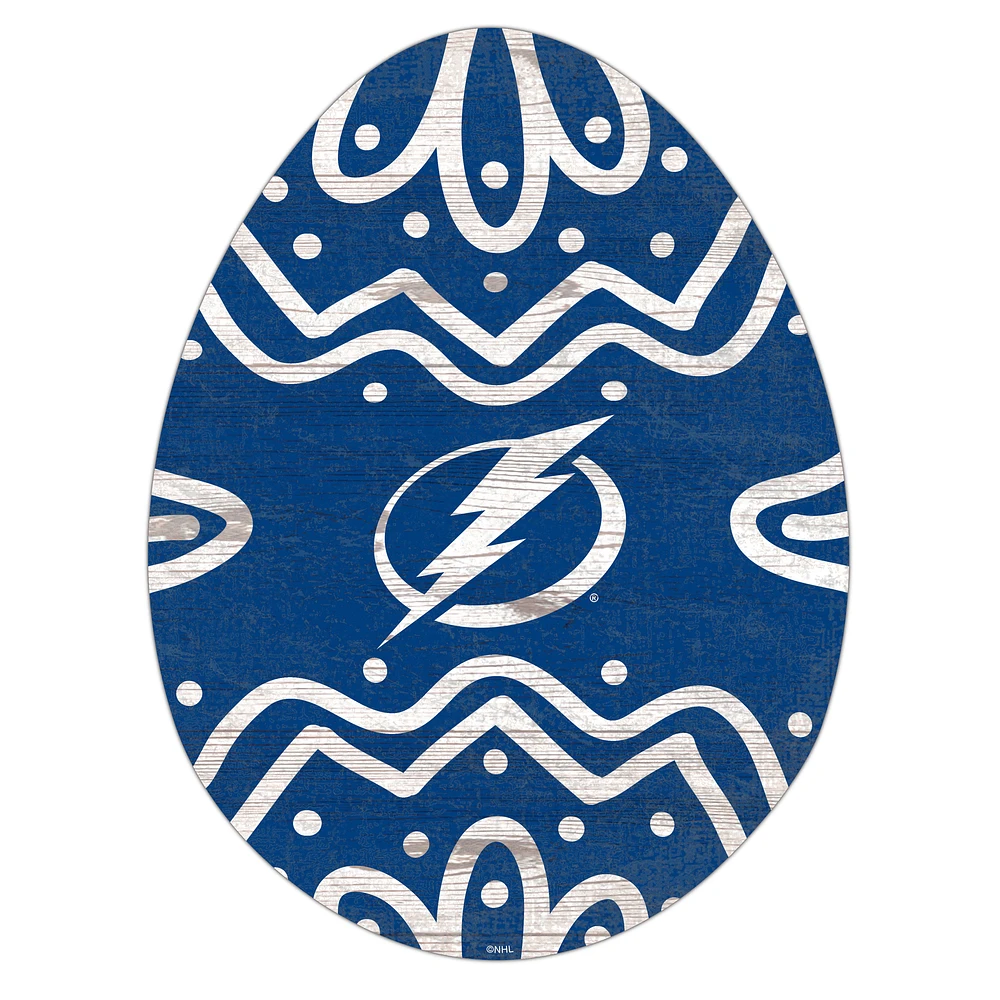 Tampa Bay Lightning 12" Easter Egg Cutout Sign